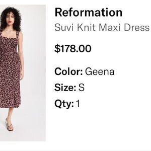 Reformation Suvi Knit Maxi Dress
